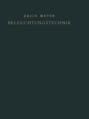 cover image of Beleuchtungstechnik